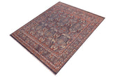 handmade Transitional Kafkaz Gray Blue Hand Knotted SQUARE 100% WOOL area rug 8 x 9